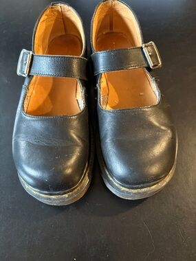 Black Dr Martens Mary Jane Shoes